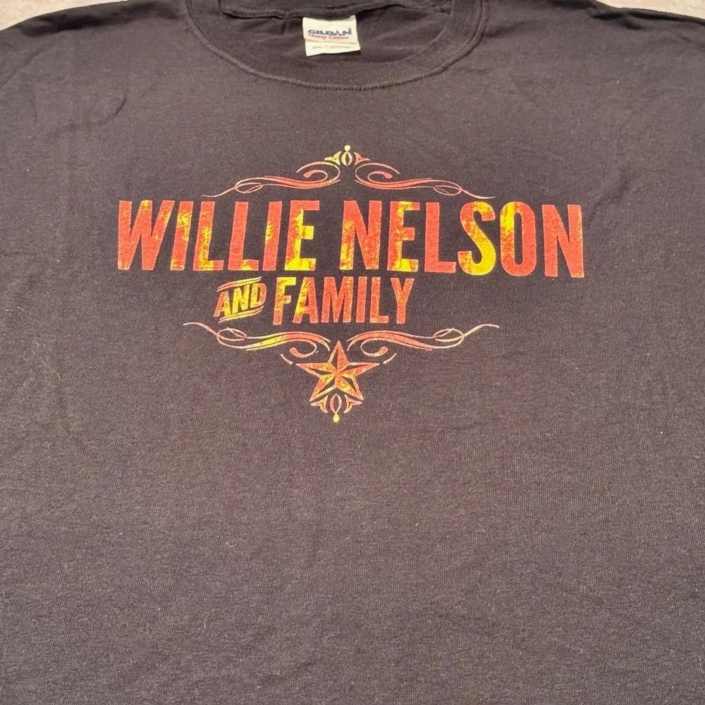 Willie‎ Nelson and Family tshirt black 2XL NWOT